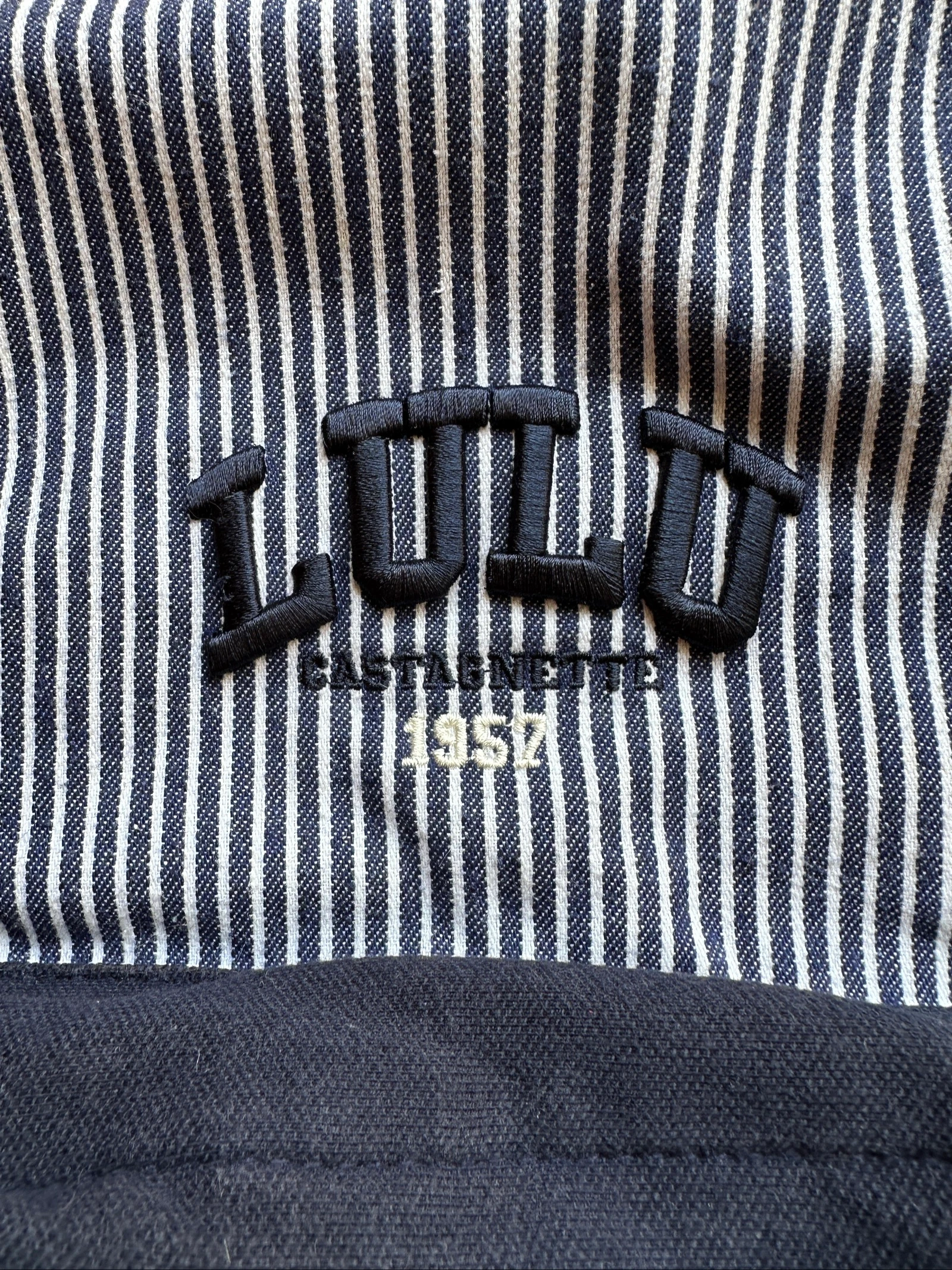 Mochila LuluCastagnette 1957 azul a rayas – Muy buen estado – photo 2